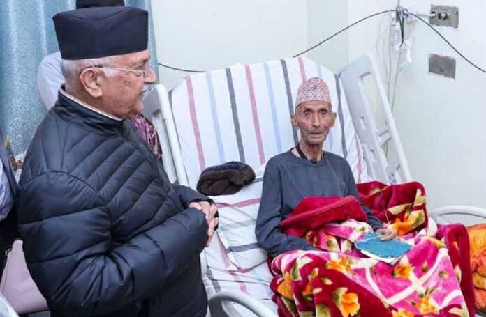 kp-oli-father-death
