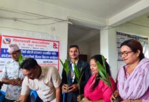 शिवसताक्षी–६ मा कृषकलाई सुपारीका बिरुवा वितरण