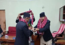 झापा जिल्ला अदालतका प्रमुख न्यायाधीश प्रकाश राउतलाई स्वागत